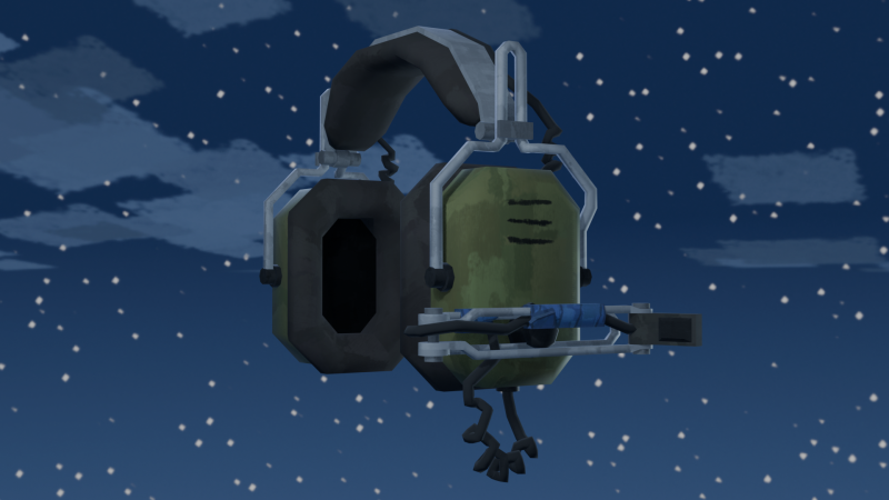 Stylized Tactical Headphones 3D Model .c4d .max .obj .3ds .fbx .stl .blend