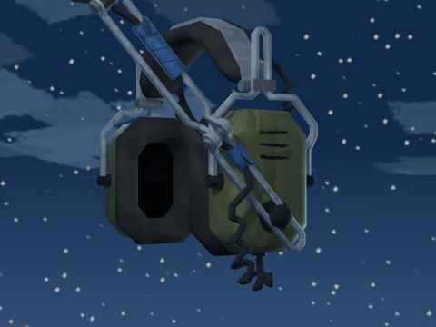 Stylized Tactical Headphones 3D Model