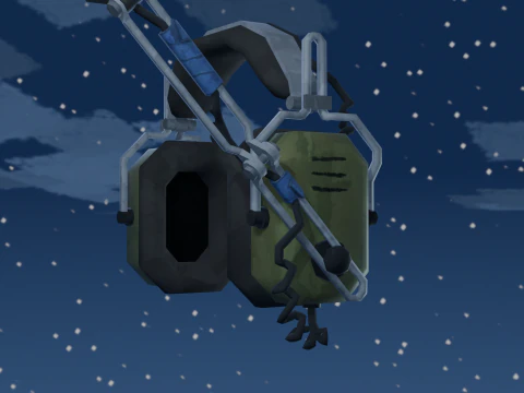 Stylized Tactical Headphones 3D Model