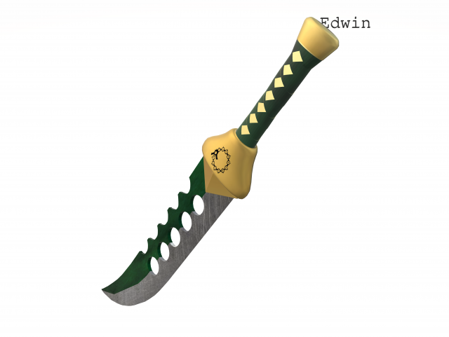 Lostvayne Demon Sword 3D 모델 .c4d .max .obj .3ds .fbx .stl .blend 