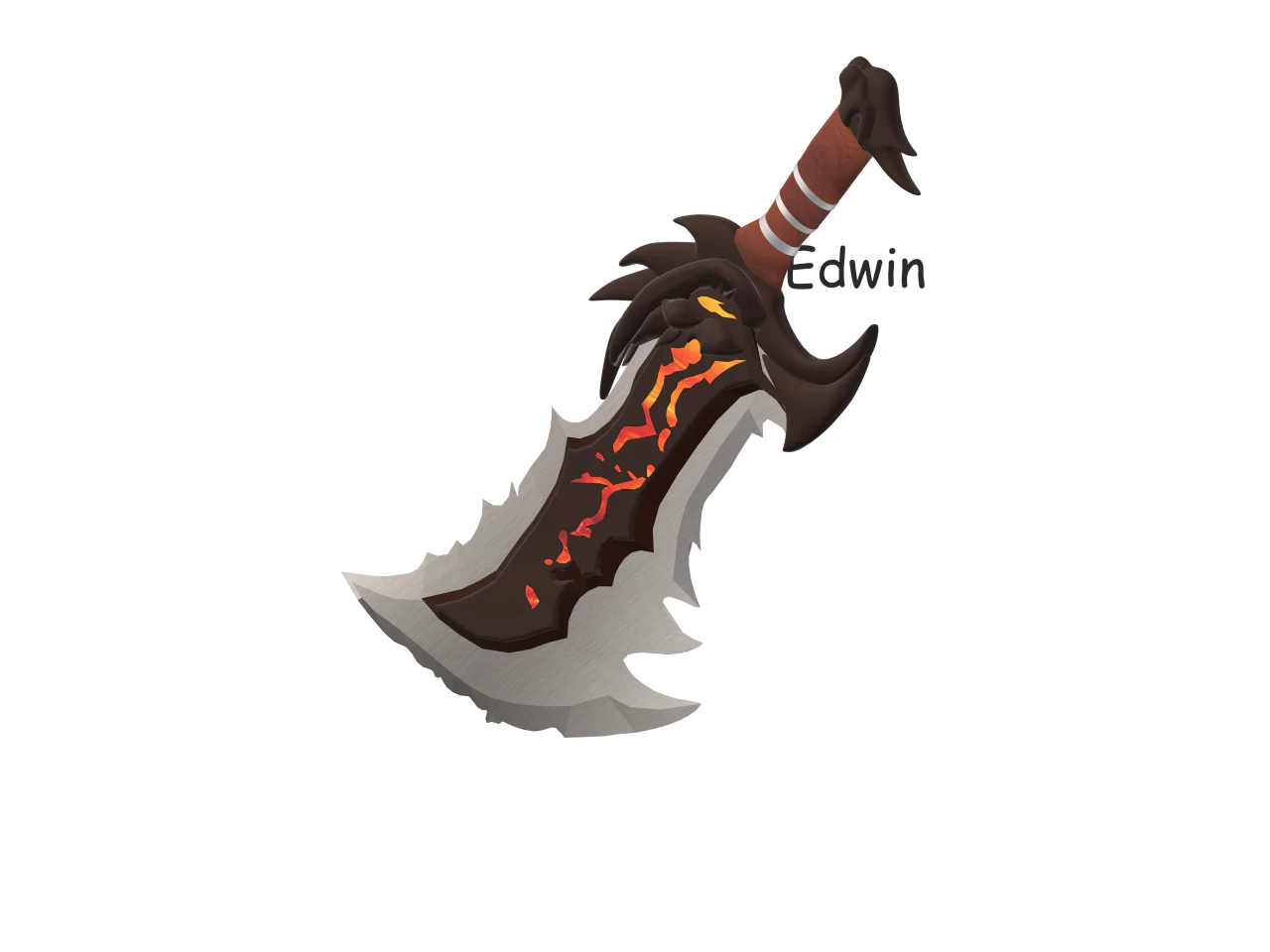 Sword of Chaos 3D Model .c4d .max .obj .3ds .fbx .stl .blend