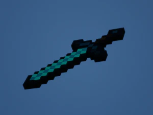 Minecraft Diamond Sword 3D Print Model