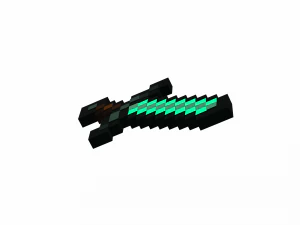 Minecraft Diamond Sword 3D Print Model