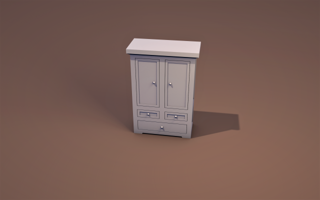 Waredrobe 3D 모델 .c4d .max .obj .3ds .fbx .stl .blend 