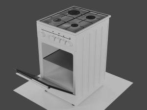 Gas stove Greta KGG 50 MN 13 W 3D Model