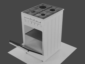 Газовая плита Greta KGG 50 МН 13 Вт 3D Модель