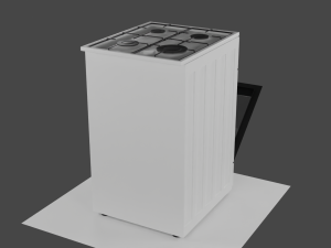 Gas stove Greta KGG 50 MN 13 W 3D Model