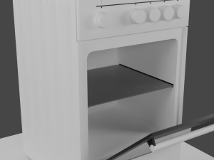 Gas stove Greta KGG 50 MN 13 W 3D Model