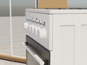 Kitchen and bedroom furniture 3D Model