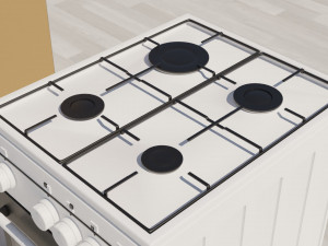 Kitchen and bedroom furniture 3D Model