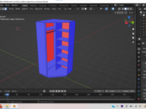 Kitchen and bedroom furniture 3D Model