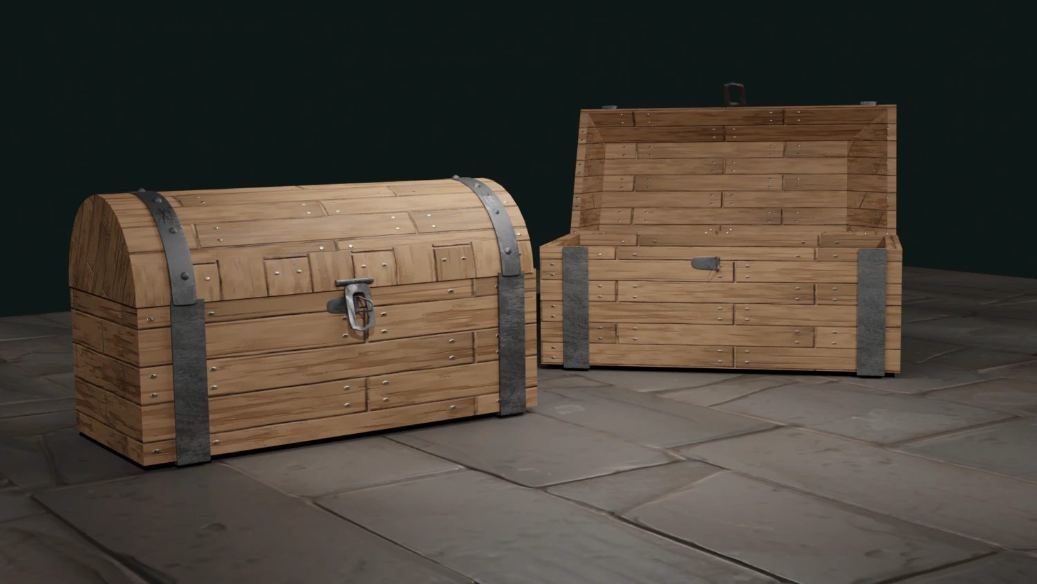 Chest 3D Model .c4d .max .obj .3ds .fbx .stl .blend 