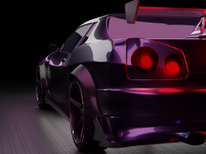 Skyline r34 3D Model