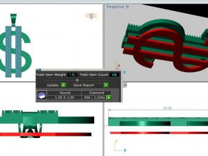 DOLLAR HIPHOP PENDANT 3D प्रिंट मॉडल