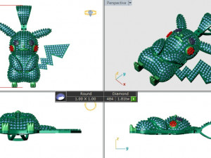Pokemon Diamond Pendant 3D प्रिंट मॉडल