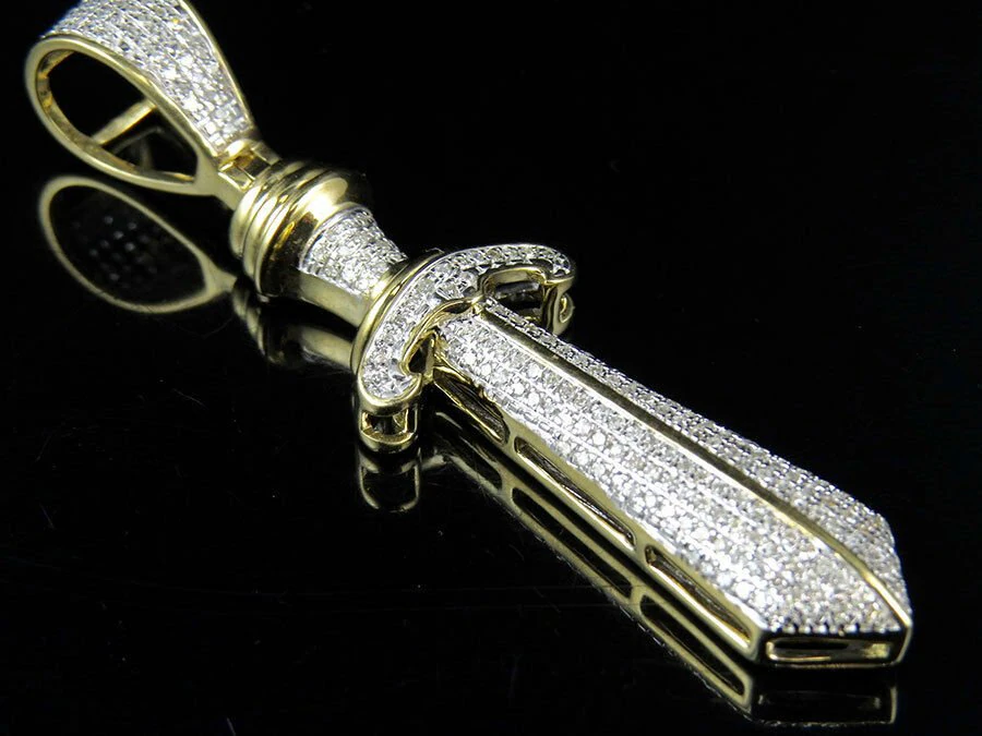 Sword Diamond Pendant 3D Print Model .c4d .max .obj .3ds .fbx .stl .blend 