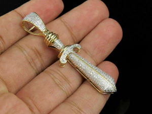 Sword Diamond Pendant 3D Print Model