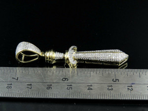 Sword Diamond Pendant Modello di stampa 3D