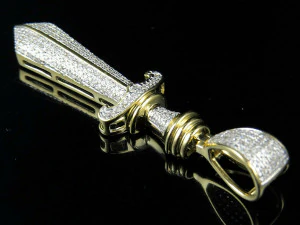 Sword Diamond Pendant 3D Print Model