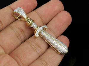 Sword Diamond Pendant 3D Print Model