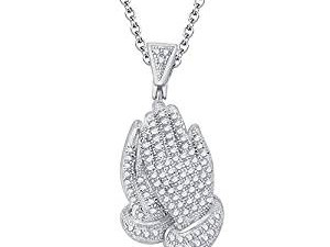 Joining Hands Diamond Pendant 3D-printmodel