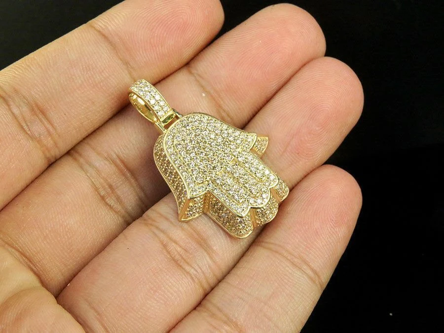KHAMASA HAND DIAMOND PENDANT 3D Print Model .c4d .max .obj .3ds .fbx .stl .blend