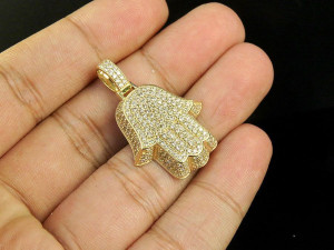 KHAMASA HAND DIAMOND PENDANT 3D 프린트 모델