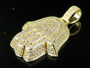 KHAMASA HAND DIAMOND PENDANT 3D 프린트 모델