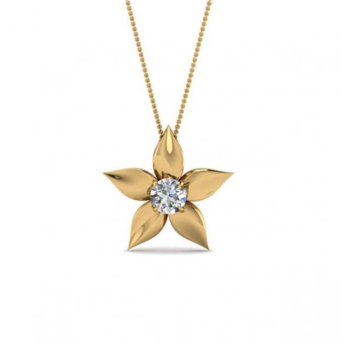 Flower Diamond Pendant 3Dプリントモデル .c4d .max .obj .3ds .fbx .stl .blend 
