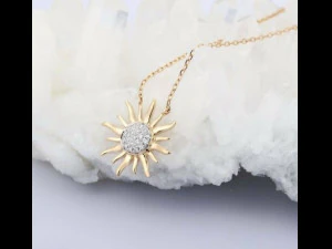 SUN DIAMOND PENDANT 3D Print Model