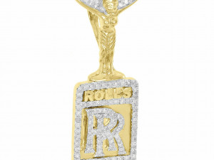 ROLS -ROYCE RR Sign DIAMOND PENDANT 3D प्रिंट मॉडल