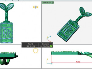 ROLS -ROYCE RR Sign DIAMOND PENDANT 3D Принт Модель