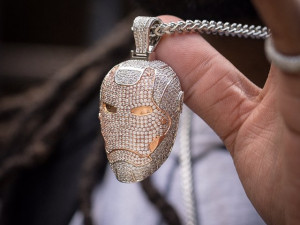 IRONNMAN FACE DIAMOND PENDANT 3Dプリントモデル