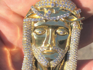 JESUS DIAMOND PENDANT 2 3D-printmodel