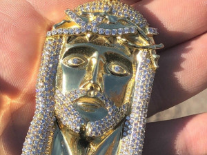 JESUS DIAMOND PENDANT 2 3D-printmodel