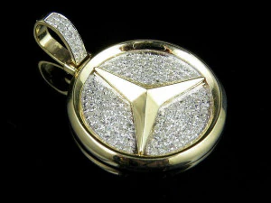 MERCEDES-BENZ DIAMOND PENDANT 3D Print Model