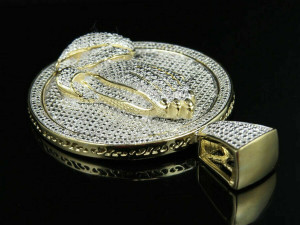 JOINING HAND DIAMOND PENDANT 2 3D Print Model