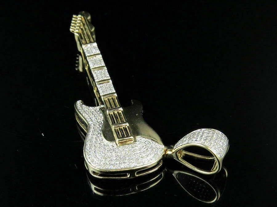 GUITAR DIAMOND PENDANT 3D Print Model .c4d .max .obj .3ds .fbx .stl .blend