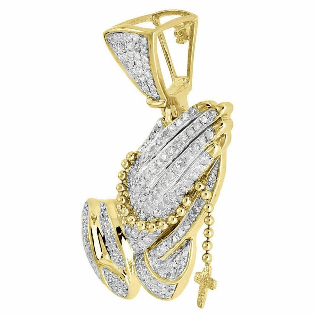 JOINING HAND DIAMOND PENDANT 3 3D 프린트 모델 .c4d .max .obj .3ds .fbx .stl .blend 