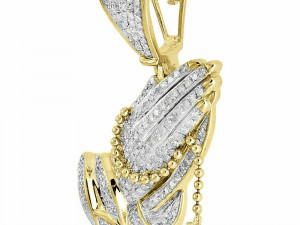 JOINING HAND DIAMOND PENDANT 3 3D प्रिंट मॉडल