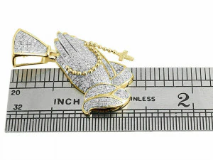 JOINING HAND DIAMOND PENDANT 3 3D Print Model