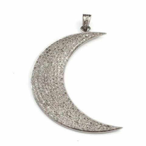 MOON DIAMOND PENDANT 3D प्रिंट मॉडल .c4d .max .obj .3ds .fbx .stl .blend 