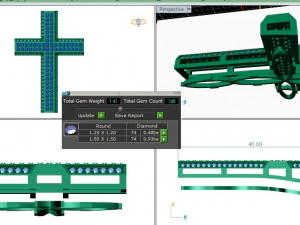 CROSS SIGN DIAMOND PENDANT 3D Print Model