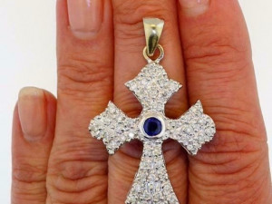 CROSS SIGN DIAMOND PENDANT 2 3Dプリントモデル