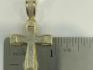 CROSS SIGN DIAMOND PENDANT 4 3D Print Model