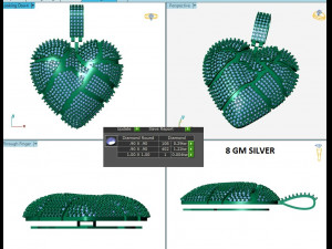 BROKEN HEART DIAMOND PENDANT 3D Принт Модель
