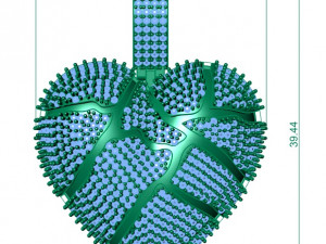 BROKEN HEART DIAMOND PENDANT 3D Принт Модель