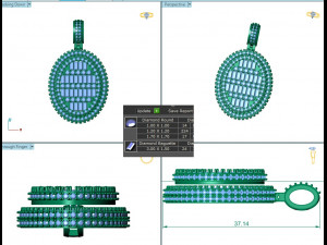 OVAL DIAMOND PENDANT Modèles 3D en vedette