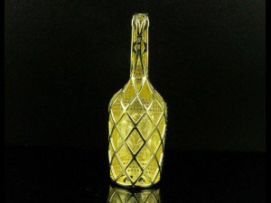 HENNESSY WHISKY WINE BOTTLE DIAMOND PENDANT 3Dプリントモデル