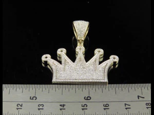 CROWN DIAMOND PENDANT 3D Print Model